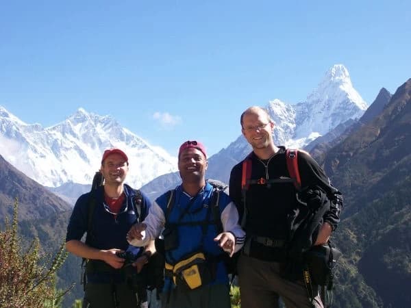 Everest view from above Namche